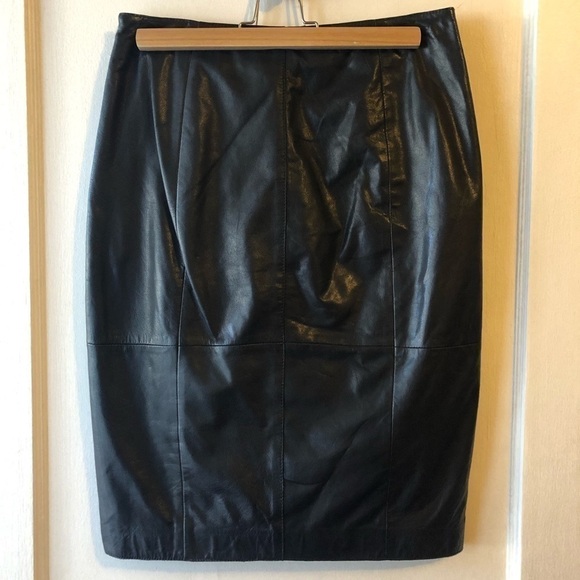 𝅺halogen Leather Pencil Shirt - Picture 5 of 7